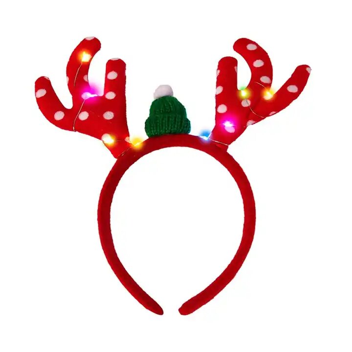 Light Up Christmas Headband – Disfraces de Peli